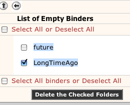 Selecting tab to delete